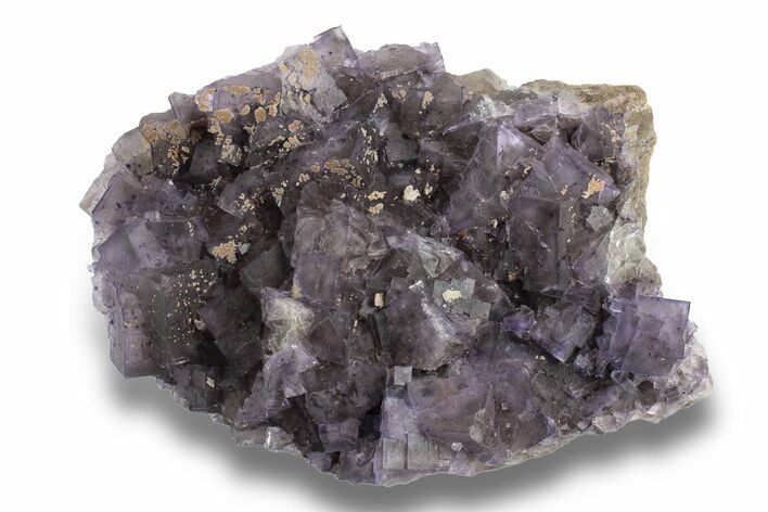 Purple Cubic Fluorite Crystal Cluster - Cave-In-Rock #246730